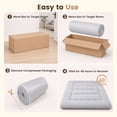 thumbnail image 6 of CONCETTA Memory Foam Futon Mattress, Twin Size, Foldable Tatami Floor Mattress with Storage Bag, Black, 6 of 9