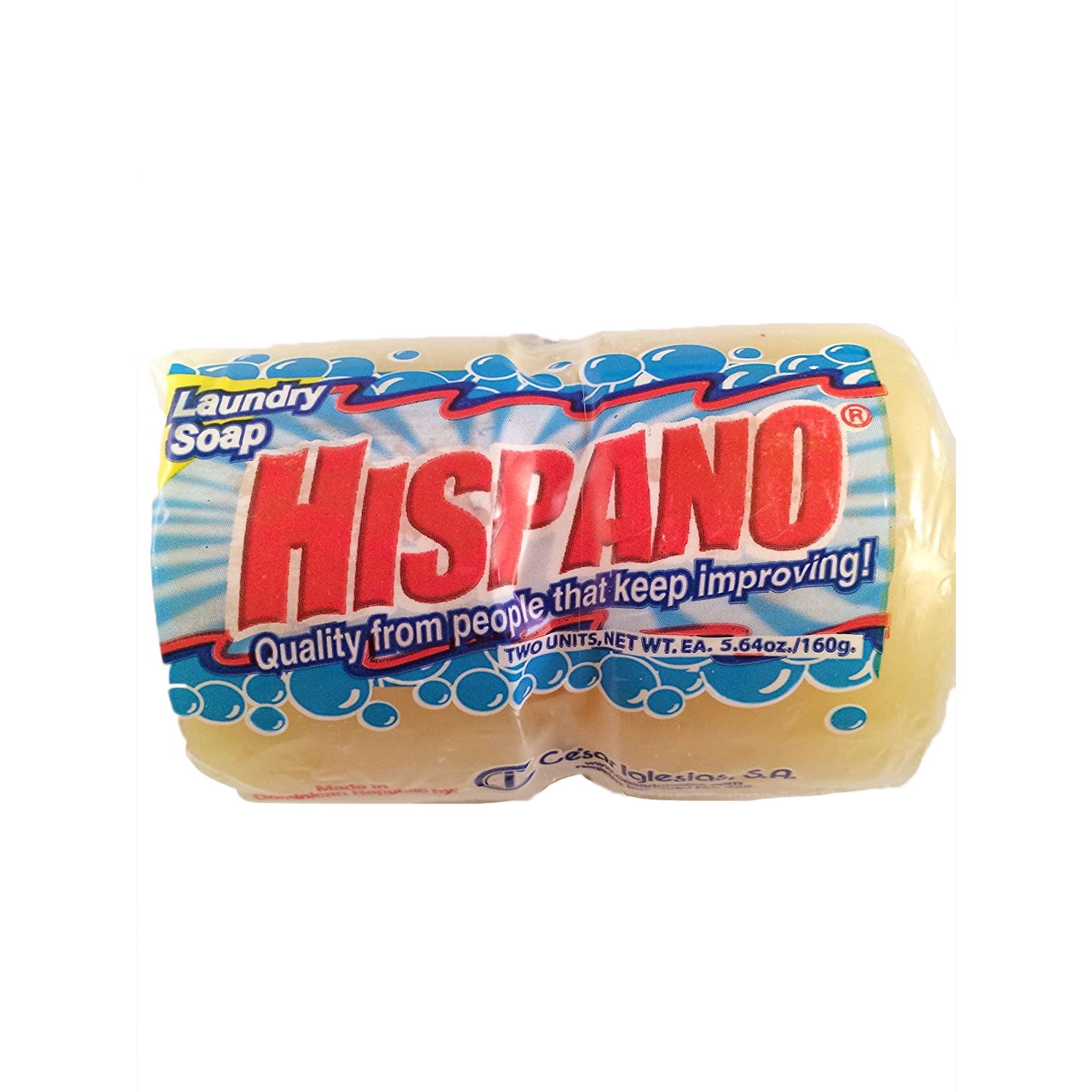 Hispano Laundry Soap 2 Bar Round 5.64 Oz
