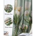 thumbnail image 3 of Floral Kitchen Curtains Petals Flower Wildflower Garden Motifs Painting Cafe Short Curtains for Bathroom Blackout Window Curtain Small Window Treatment Drapes for Bedroom Living Room 52"x45"x2, 3 of 9