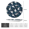 thumbnail image 2 of Daiia Friendly Sharks Printed Pattern Ceramic Plate Dinner Plates Bone China Decorative Plates with Display Stand Art Ceramic Ornaments for Wall Hanging Decoration-6in, 2 of 6