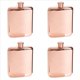 thumbnail image 1 of 4X Rose Gold 6 Oz Acero Inoxidable Vodka Cadera Hip Frasco para de Alcohol Licor Botella de Whisky Padrinos de Boda Regalos con Embudo, 1 of 5