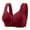 Wine, variant on Ashirexll Plus Size Bras for Women, Bras for Women No Underwire, Thin Cup Lace Bra Adjustable Straps Wireless