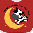 thumbnail image 4 of Inktastic Cow Jumped over the Moon Boys or Girls Baby Bib, 4 of 4