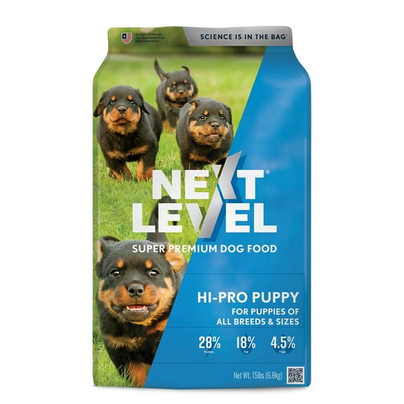 Next Level, Hi-Pro Puppy, Dry Dog Food, 15 lbs