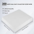 thumbnail image 3 of 300 Hojas de Papel de Filtro para Colector de Polvo de Uñas: Filtro de Aspiración Desechable para la Mayoría de los Extractores de Polvo de Uñas con Ventilador A, 3 of 5