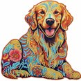 thumbnail image 1 of 5D DIY Parcial Especial en Forma Taladro Diamante Pintura Color Perro Kit 30x30cm, 1 of 10