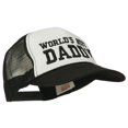 thumbnail image 5 of World's Best Daddy Embroidered Foam Mesh Back Cap - Black White OSFM, 5 of 5