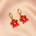 thumbnail image 6 of comerut 1 Pair Ghost Pendant Halloween Earrings Candy Color Alloy Rhinestone Women Enamel Earrings Party Jewelry, 6 of 7
