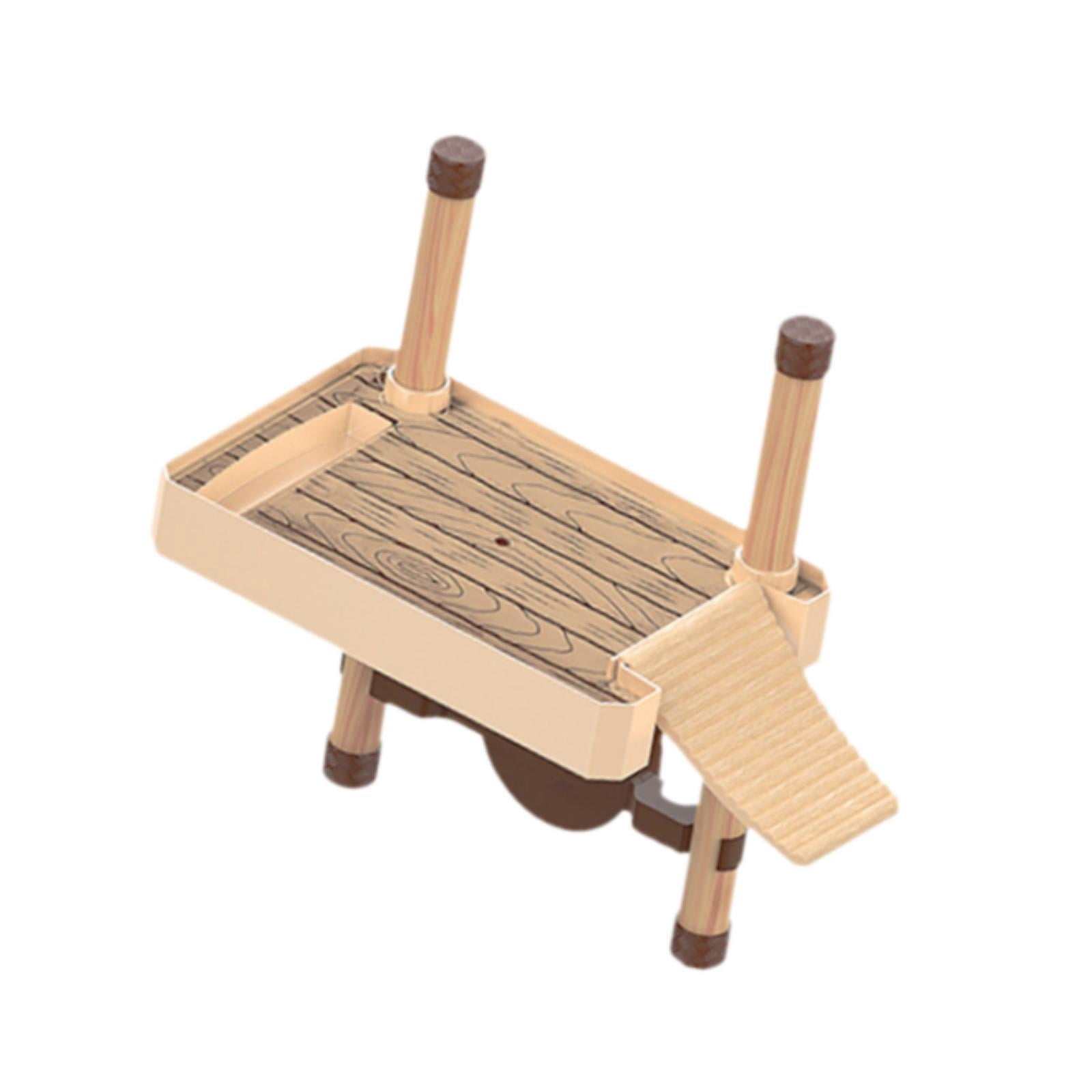 Bvdfgk Turtle Pier Float Aquarium Tortoise Dock for Aquariums Tank with Ramp Ladder