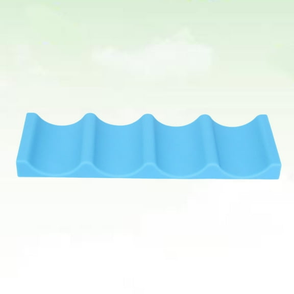 Bottle and Can Stacker, Silicone Fridge Beer Bottles Stacker Rack bottles holder Organizer Soda Can Organizer Mat for Kitchen Refrigerator 1PCS ( Blue )