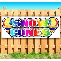 Snow Cone 13 oz Vinyl Banner With Metal Grommets
