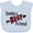 Blue, variant on Inktastic Daddy's Best Friend- Arrow and Plaid Letters Boys or Girls Baby Bib