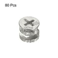 thumbnail image 3 of Uxcell Cam Lock Nut for Furniture, 80 Pack 11.8x9.9mm Joint Connector Locking Nuts Furniture Connecting Cam Fittings, 3 of 5