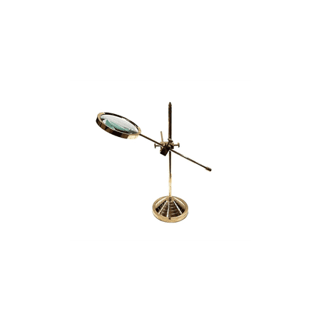 Brass Magnifier Glass for Reading Study Table Top Decor and Home Decor Antique Nautical Adjustable Brass Magnifying Glass with