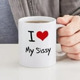 thumbnail image 4 of CafePress - I Love My Sissy Mug - 11 oz Ceramic Mug - Novelty Coffee Tea Cup, 4 of 4
