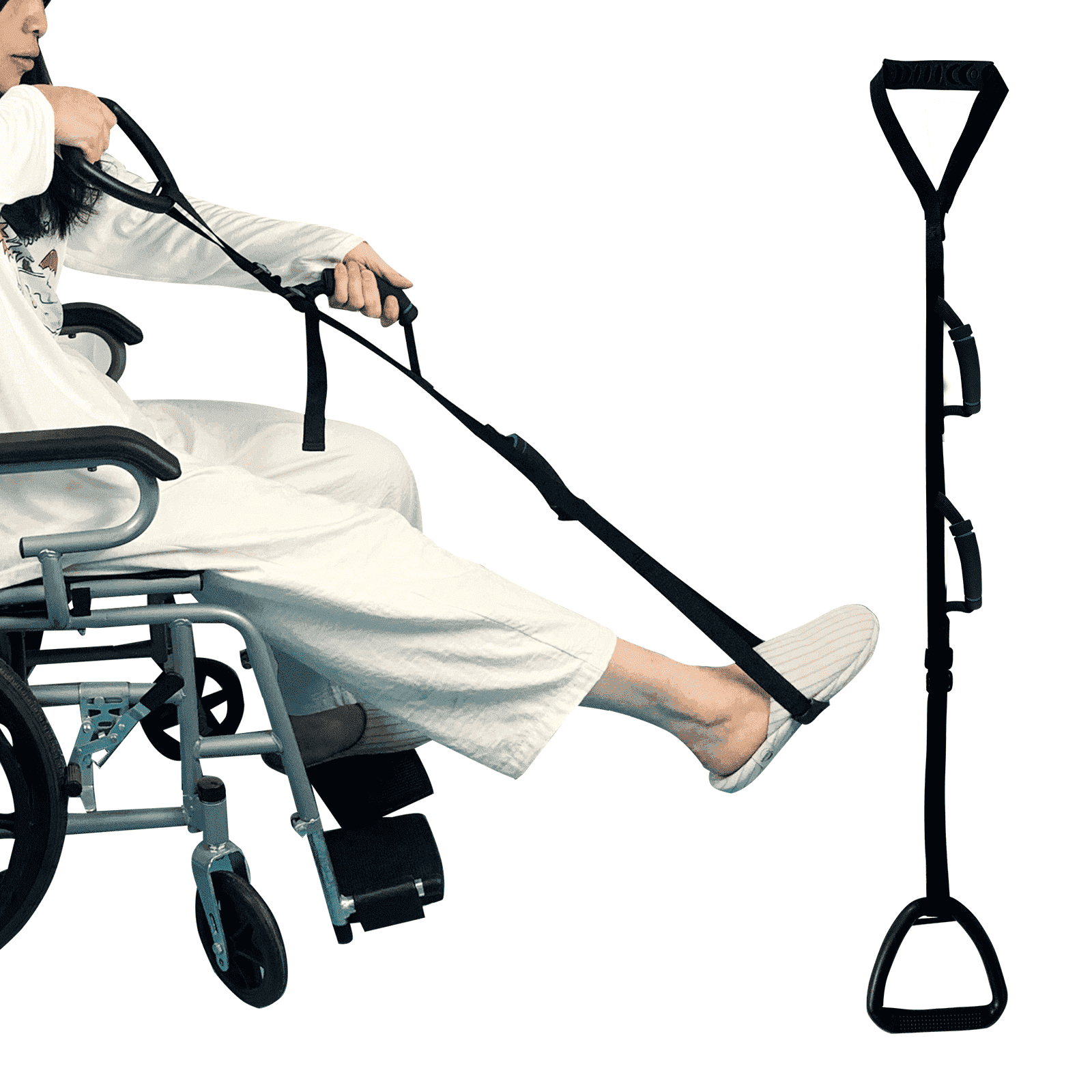 Leetye Mei Leg Lifter Adjustable Strap Mobility Recovery Aid 37.4 to 57.14 Inch
