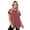 #78 Red, variant on Womens Tunic Tops Short Sleeve Summer Loose Top Basic Round Neck T Shirts for Women Casual Clothes Tees for Ladies Trendy Brown XL