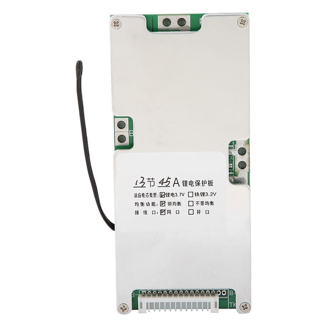 Tablero de protección de celda de litio, batería de litio 13S 45A Tablero de protección de batería Liion Protección de batería de litio PC Grado profesional