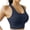 Navy, variant on Naittoop High Impact Sports Bras for Women High Support, Strappy Criss Cross Back Athletic Workout Tank Top with Built in Bra