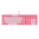 thumbnail image 1 of Teclado mecánico Real Cute Girl Heart Pink 104 teclas Led retroiluminado teclado para juegos para jugar y escribir, Compatible para Mac/PC/portátil Adepaton 2033370-3, 1 of 8