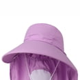 thumbnail image 4 of Noric Women Summer Sun Hat with Face Cover Shield Neck Flap Wide Brim UPF 50+ UV Protection Foldable Hats for Gardening Fishing Outdoor, 4 of 6
