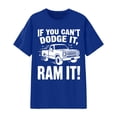 thumbnail image 3 of Women's T-Shirts "If You Can't Dodge It, Ram It" Truck Graphic Print Short Sleeve Crew Neck Casual Soft Polyester Tee For All Season Everyday Wear S-XXXL, 3 of 3