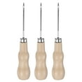 thumbnail image 1 of Juego de herramientas de perforación de cuero de aguja hueca de madera de caña de 3 piezas, color madera, 1 of 7