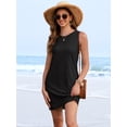 thumbnail image 5 of ANRABESS Swimsuit Coverup for Women Beach Cover Up 2026 Summer Dresses Loose Eyelet Sleeveless Bathing Suit Cover Ups for Swimwear Vacation Sundresses Tank Dresses Black M, 5 of 9