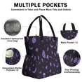 thumbnail image 3 of Halloween Silhouette Pattern Drawstring Lunch Bag Women - Drawstring Lunch Bag Insulated for Work Office - Stain-Resistant Large Lunchbags for Women with Multi-Pockets, 3 of 6