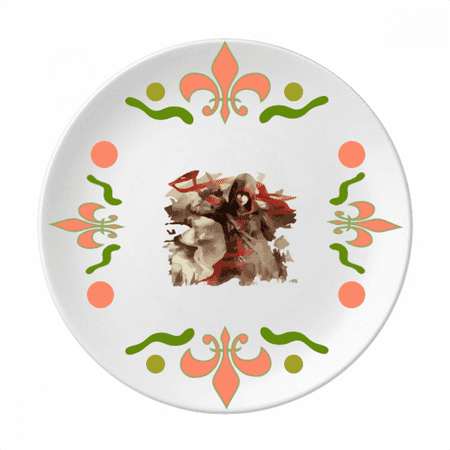 

China Assassin play Knight Ranger Flower Ceramics Plate Tableware Dinner Dish
