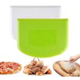 thumbnail image 1 of Juego De 2 Piezas De Plástico De La Tarjeta Del Rascador De Masa, Para El Divisor De Masa Para Hornear Pasteles De Pastel De Pan (Blanco Verde). Afortunado Sencillez, 1 of 5