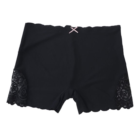 vigerkar Women's Boyshorts Underwear Seamless Boy Shorts Panties Soft Stretch Boxer Briefs Black, S