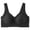 Black, variant on lnmuld Women Wireless Seamless V Neck Tank Bra Wide U Shoulder Strap Solid Removable Pad Sleep Comfort Bra M,Coffee