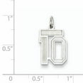 thumbnail image 2 of Collier Pendentif en Argent Sterling 925 Numéro 10 Charmes, 2 of 6