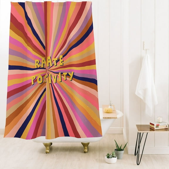 Society6 Alisa Galitsyna Radiate Positivity Shower Curtain 71" x 74"