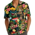 thumbnail image 5 of Funny Tropical Tiki Aloha Hawaiian Shirts for Men Summer Beach Tiki Button Down Mens Casual Hawaiian Shirts Short Sleeve, 5 of 7