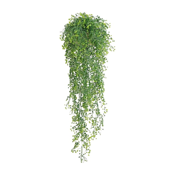 Planta Artificial Inteprter Fondo de pared colgantes Ratán Decoración Verde Largo 120CM
