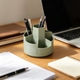 thumbnail image 6 of Rotating Desk Organizer, 360 Degree Pen Holder with 5 Compartments, Multi Compartment Storage Caddy for Office Supplies, Space Saving Desktop Organizer for Pens, Markers, Scissors, and Small Tools, 6 of 6