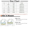 thumbnail image 2 of ylioge M-4X Plus Size Bras for Women Front Closure No Underwire Push Up Bralettes Ladies Casual Solid Breathable Adjustable Support Underwear Bra, 2 of 3