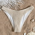 thumbnail image 4 of mgoYE High Waisted Bikini Bottoms Low Waisted Bikini Bottom for Women - Cheeky Basic Bathing Swimsuit Swim Briefs(Beige,XL), 4 of 8