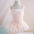 thumbnail image 4 of GYRATEDREAM Ballerina Outfits Toddler Girls Ballet Tutu Leotard Dance Glitter Camisole Skirted Ballerina Dress 3-9 Years, 4 of 5