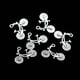 thumbnail image 1 of unbranded 20Ud Dijes De Aleación Para Collares Y Pulseras Resistente Y Estilizado Plata, 1 of 8