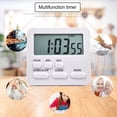 thumbnail image 4 of Tnobhg Kitchen Timer for Cooking Magnetic Attraction on Fridge Oven Multifunctional Digital Timer with Large Display Time Count-up Clock Student Time Manager Alarm Clock, 4 of 8