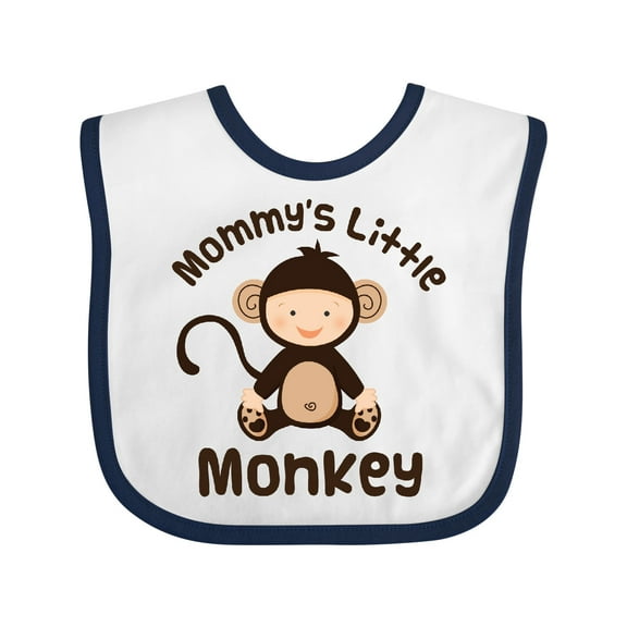 Inktastic Mommys Little Monkey Baby Boy Boys Baby Bib