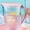 Pink, variant on YFGEFTR Plastic Water Pitcher with Flip Top Spout Lid, Clear Slim Water Container for Fridge Door Juice Pitcher with Scale Line for Tea, Lemonade, Handmade Drinks