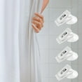 thumbnail image 4 of Pack of 4/8 Suction Cup Clips White Clip Waterproof Shower Curtain Clips Multifunctional Suction Cups Clips for Bathroom, 4 of 8