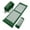 Green/White, variant on Sivan Health and Fitness Large Acupressure Mat and Pillow Set - Grounding Mat for Stress, Back & Neck Pain - Acupuncture Point Massage Mat - Includes Carry Bag