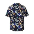 thumbnail image 2 of Easygdp Astronauts in sport Men's Casual Short-sleeved Shirt with Pocket and Button Suitable for Beach Vacation Leisure - 4X-Large, 2 of 7