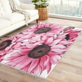 thumbnail image 1 of Sunflower Rugs for Bedroom - 4x5 Rug - Sunflower Rug - Pink Floral Area Rug - Flower Botanical Rugs - Girls Carpet, 1 of 7