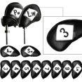 thumbnail image 2 of Funda para palos de golf CHAO de piel sintética de lujo juego de 12 piezas blanco y negro, 2 of 5